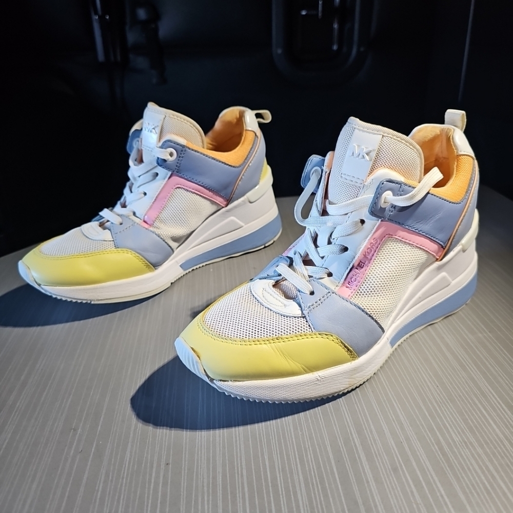 Michael Kors Georgie Trainer Sneakers Multi Color Sz 6M Limited Edition Rare EUC